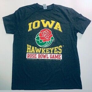 2016 Rose Bowl IOWA HAWKEYES Gildan Soft Style, Ring Spun Women'sT-Shirt,Size L